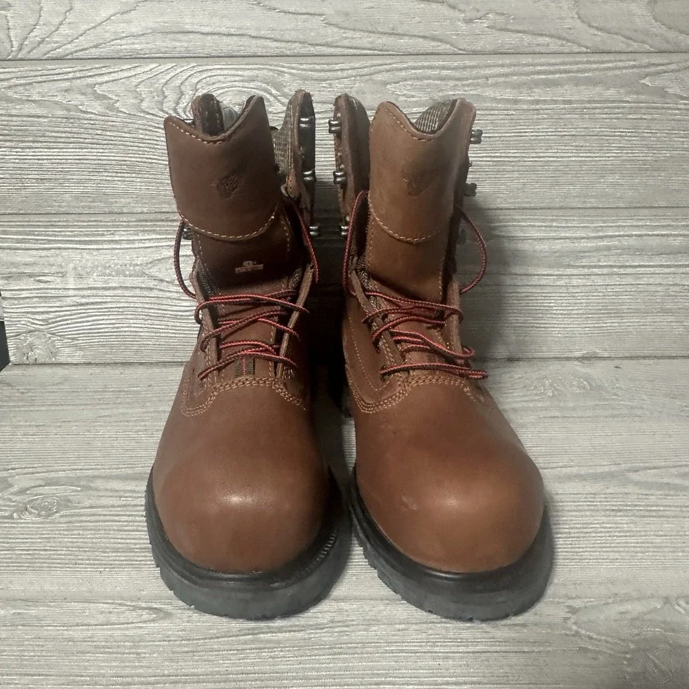 Red Wing 3554 BRNR XP Safety Toe Work Boots Womens 8.5 D ASTM CSA Standards READ